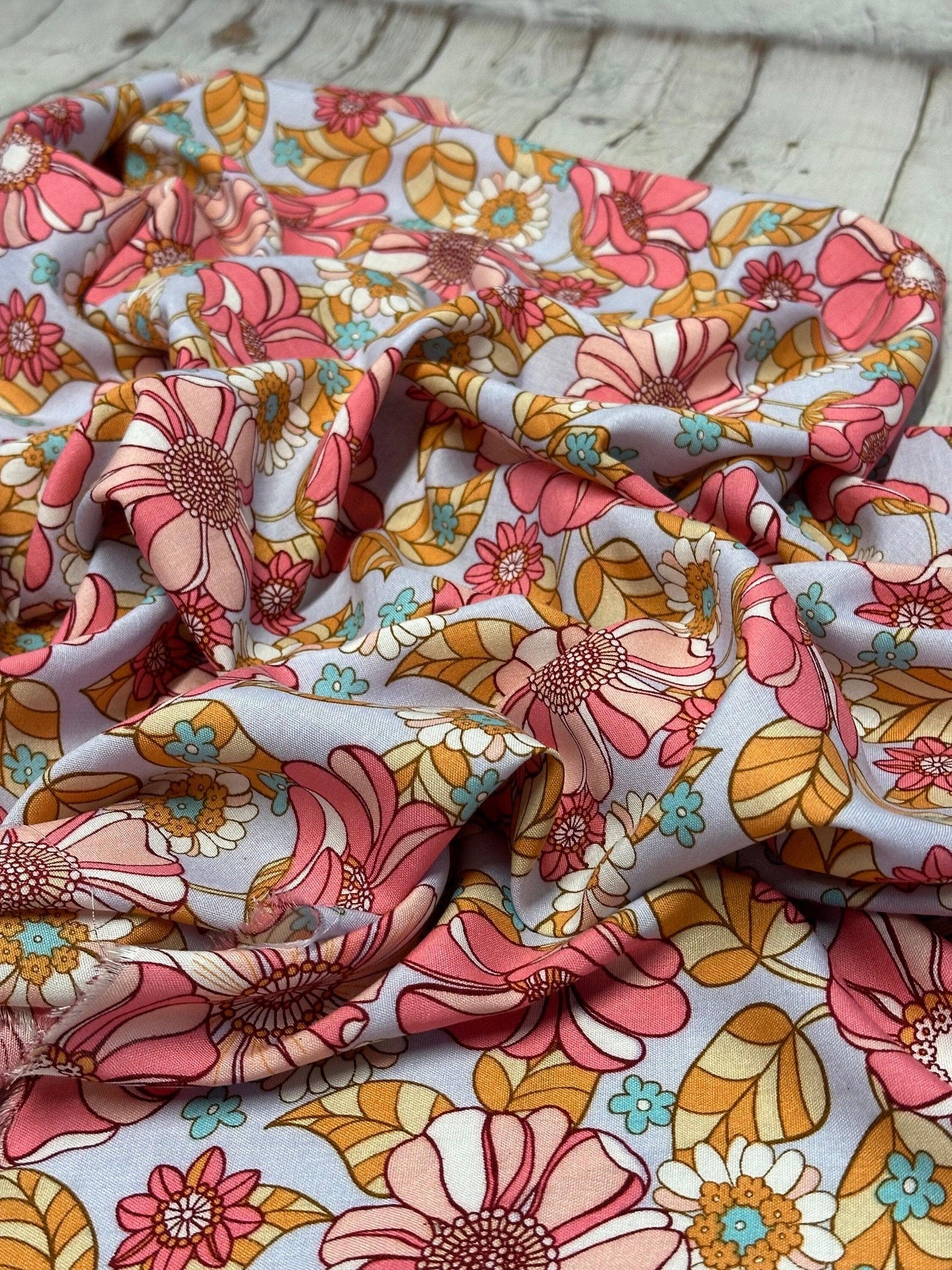 Rayon Challis Woven Print Fabric By The Yard Dusty Vinatge Paisley Rose Flower Geometric Summer Boho Ditsy Floral Print