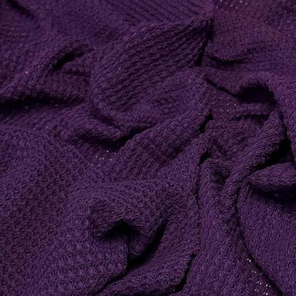 Open Weave Chunky Waffle Sweater Knit Fabric By The Yard | 250GSM Fall Colors #3