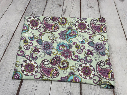 Rayon Challis Woven Print Fabric By The Yard Dusty Vinatge Paisley Flower Geometric Summer Boho Ditsy Floral Print