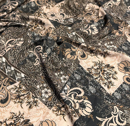 4 Way Stretch Assorted Print Nylon Spandex Fabric By The Yard Tricot Swim Wear Bikini Active Wear Geometric Versace Paisley Print