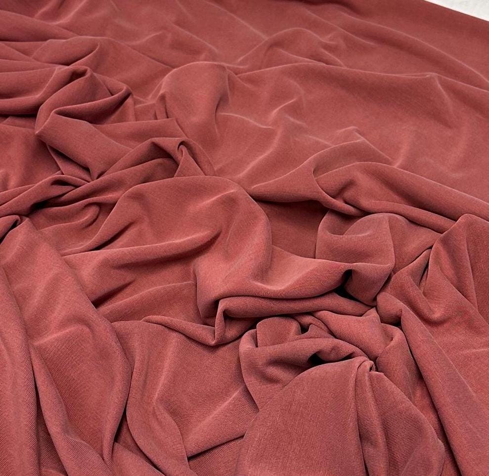 Modal Sand Wash Cupro Jersey Knit Fabric By The Yard Fall Colors #2