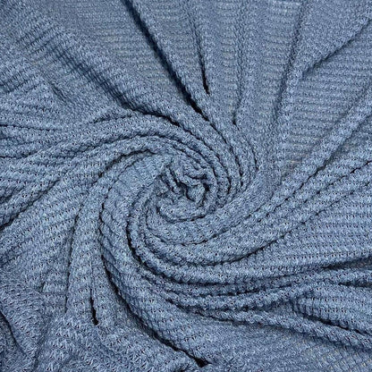 Open Weave Chunky Waffle Sweater Knit Fabric By The Yard | 250GSM Bright Colors #3