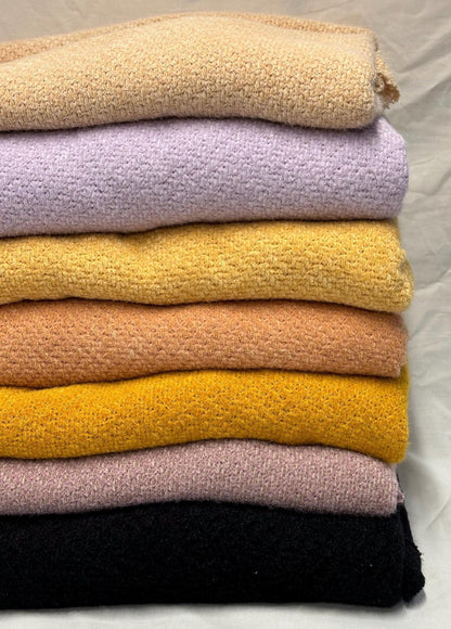 Chenille Sweater Knit Sugar Fabric By The Yard Soft Cozy Open Lose Weave Texture