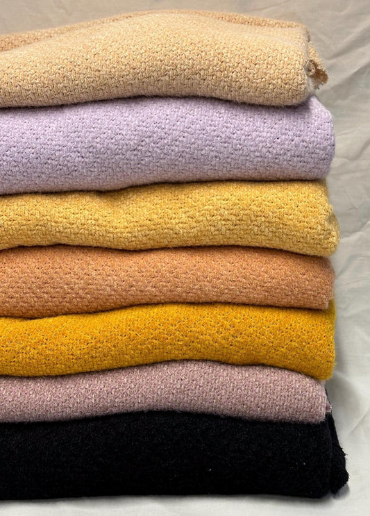 Chenille Sweater Knit Sugar Fabric By The Yard Soft Cozy Open Lose Weave Texture