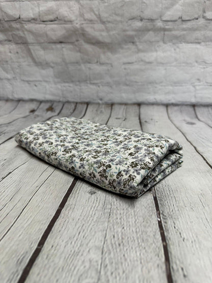 Mini Floral Rayon Linen Blend Soft Woven Fabric By The Yard Flowers 200 GSM
