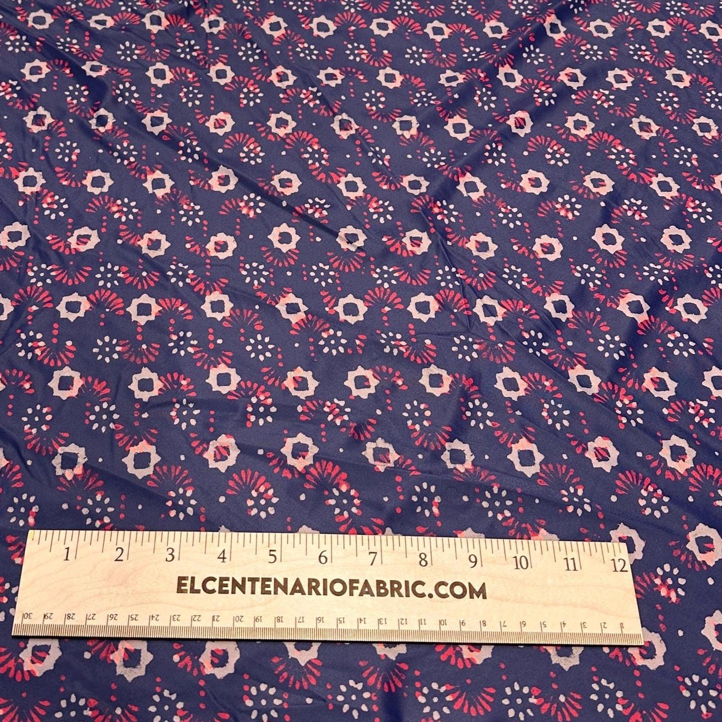 4 Way Stretch Print Nylon Spandex Fabric By The Yard Tricot Swim Wear Bikini Active Wear Geometric Shape Abstract Purple Red