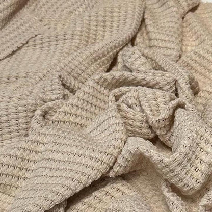 Open Weave Chunky Waffle Sweater Knit Fabric By The Yard | 250GSM Base Colors #2