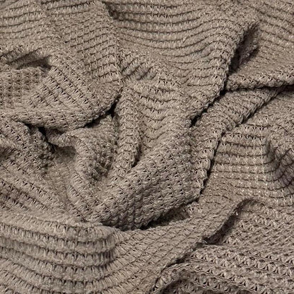 Open Weave Chunky Waffle Sweater Knit Fabric By The Yard | 250GSM Base Colors #2
