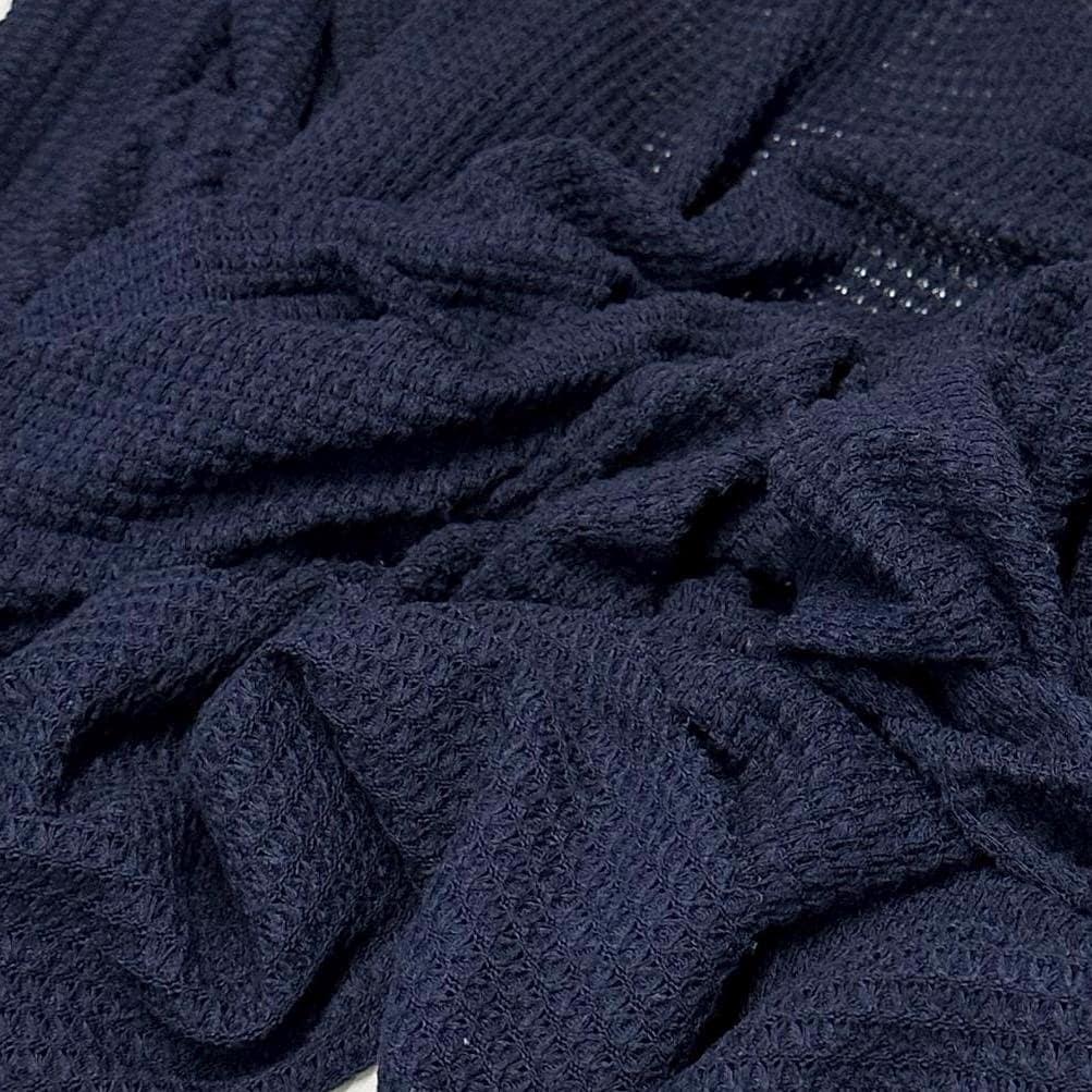 Open Weave Chunky Waffle Sweater Knit Fabric By The Yard | 250GSM Base Colors #2
