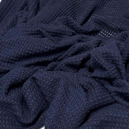 Open Weave Chunky Waffle Sweater Knit Fabric By The Yard | 250GSM Base Colors #2