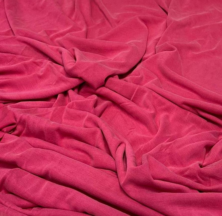 Modal Sand Wash Cupro Jersey Knit Fabric By The Yard Bright Colors #5