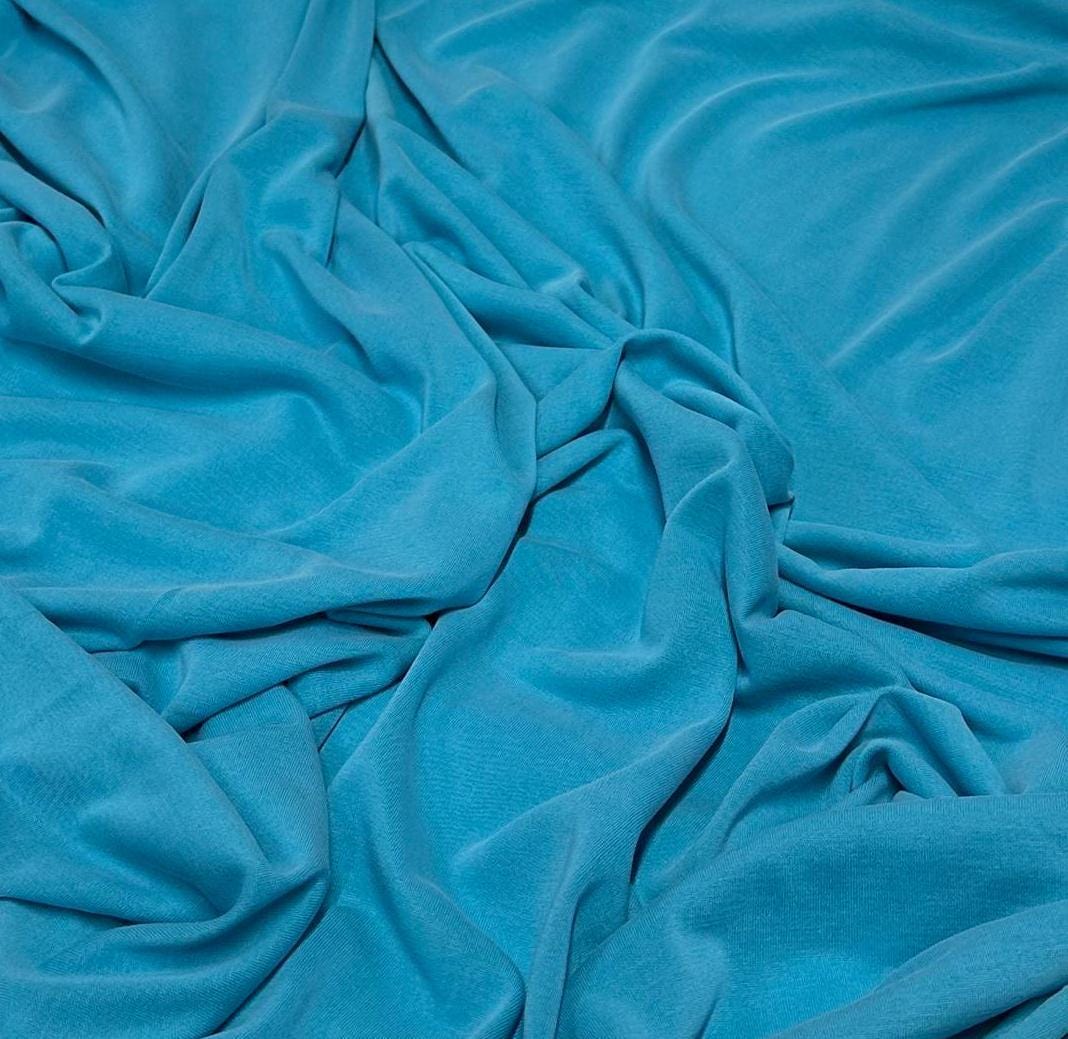 Modal Sand Wash Cupro Jersey Knit Fabric By The Yard Bright Colors #5