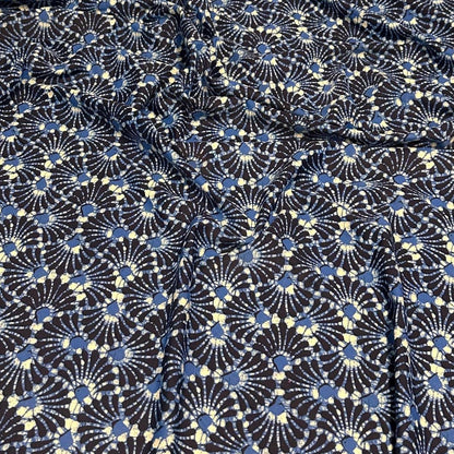 4 Way Stretch Print Nylon Spandex Fabric By The Yard Tricot Swim Wear Bikini Active Wear Geometric Assorted Abstract Shape Rustic Navy