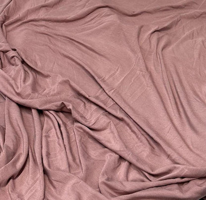 New Colors! 4-Way Stretch Bamboo Fabric| Soft Bamboo Spandex | Fabric By The Yard | For Dresses, Cardigans and Blouses | Dusty Purple Hues