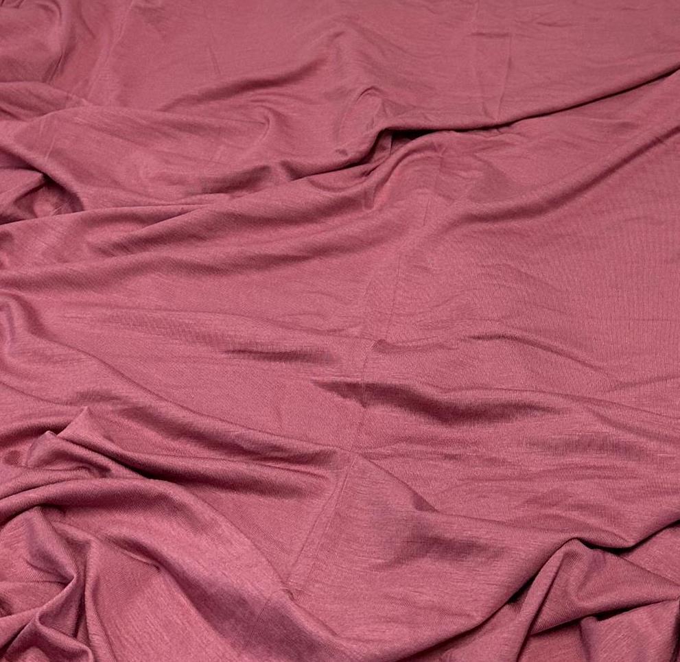 New Colors! 4-Way Stretch Bamboo Fabric| Soft Bamboo Spandex | Fabric By The Yard | For Dresses, Cardigans and Blouses | Dusty Purple Hues