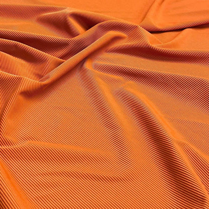 Premium 4-Way Stretch Ribbed Nylon Spandex Fabric for  Swimwear Fabric By The Yard Rust