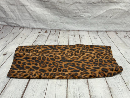 NEW PRINT! Animal Leopard Cheetah Texture Street  Rib Wave Knit Spandex Fabric By The Yard Urban Rib Cable Knit Spandex Texture Knit