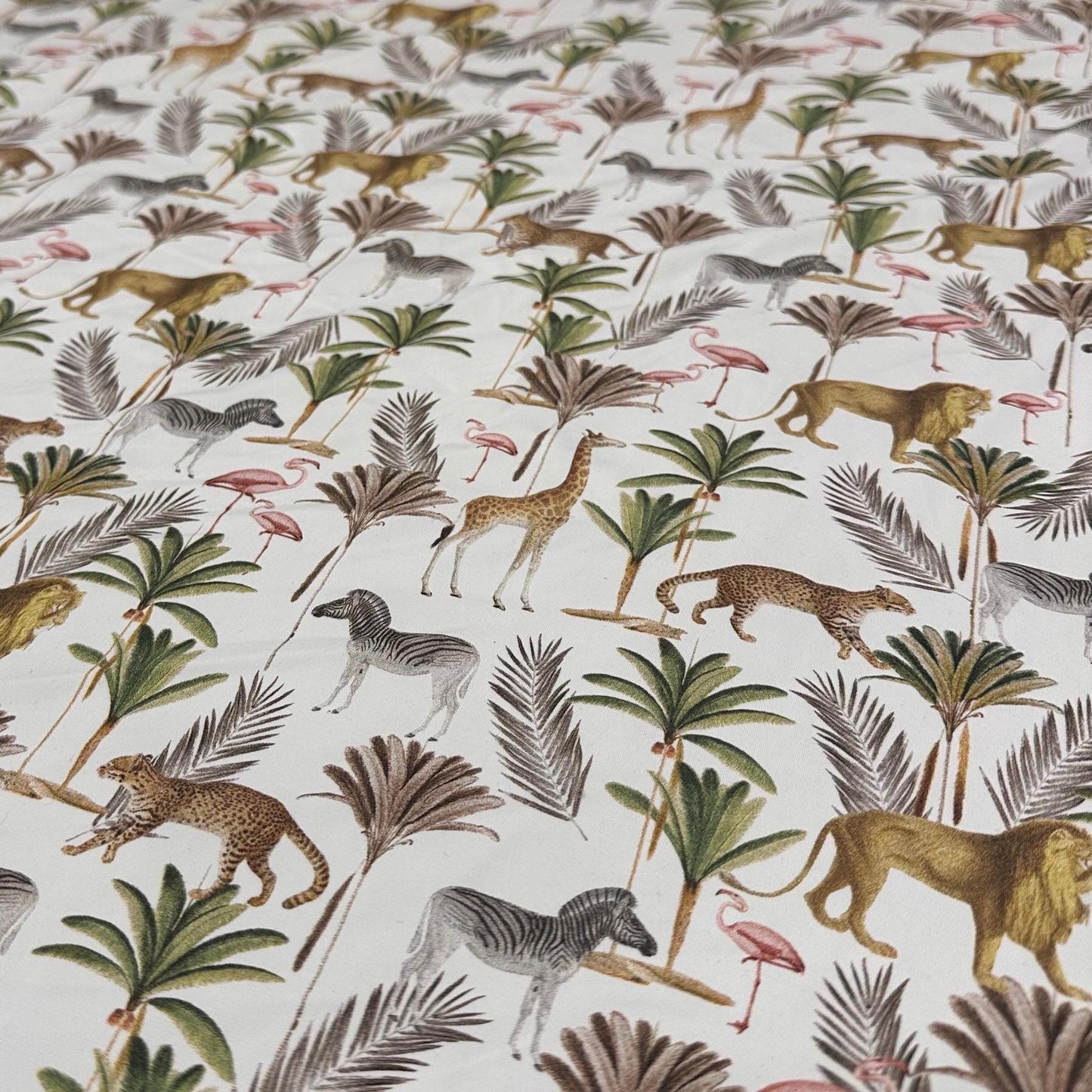 4 Way Stretch Assorted Print Nylon Spandex Fabric By The Yard Tricot Swim Wear Bikini Active Safari Animal Lion Zebra