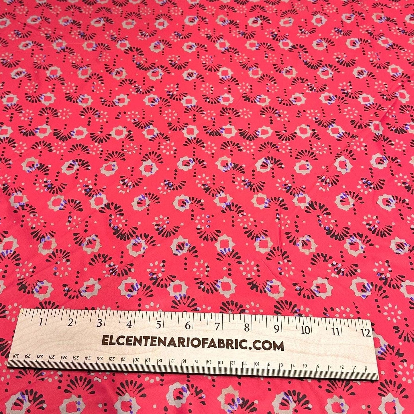 4 Way Stretch Print Nylon Spandex Fabric By The Yard Tricot Swim Wear Bikini Active Wear Geometric Shape Abstract Red Tan Black