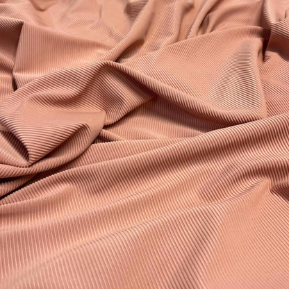 Premium 4-Way Stretch Ribbed Nylon Spandex Fabric for  Swimwear Fabric By The Yard Rose