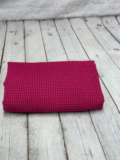 100% Cotton Double Gauze Pre Washed Gingham Small Checkered Mini Plaid