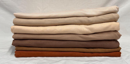 New Colors! 4-Way Stretch Bamboo Fabric| Soft Bamboo Spandex | Fabric By The Yard | For Dresses, Cardigans and Blouses | Nude Taupe Hues