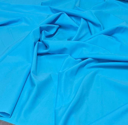 Nylon Spandex Tricot Solid Swimwear Activewear Fabric  By The Yard Light Blue Shades Hue