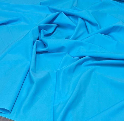 Nylon Spandex Tricot Solid Swimwear Activewear Fabric  By The Yard Light Blue Shades Hue