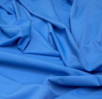 Nylon Spandex Tricot Solid Swimwear Activewear Fabric  By The Yard Light Blue Shades Hue