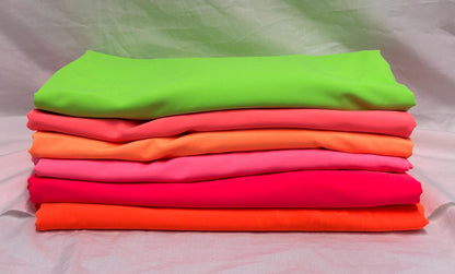 Nylon Spandex Tricot Solid Swimwear Activewear Fabric  By The Yard Neon Colors