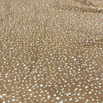 Airflow Woven Print Fabric By The Yard  Small Dot Rust Brown Polka Dot Swiss Dot