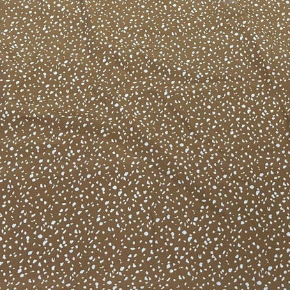 Airflow Woven Print Fabric By The Yard  Small Dot Rust Brown Polka Dot Swiss Dot