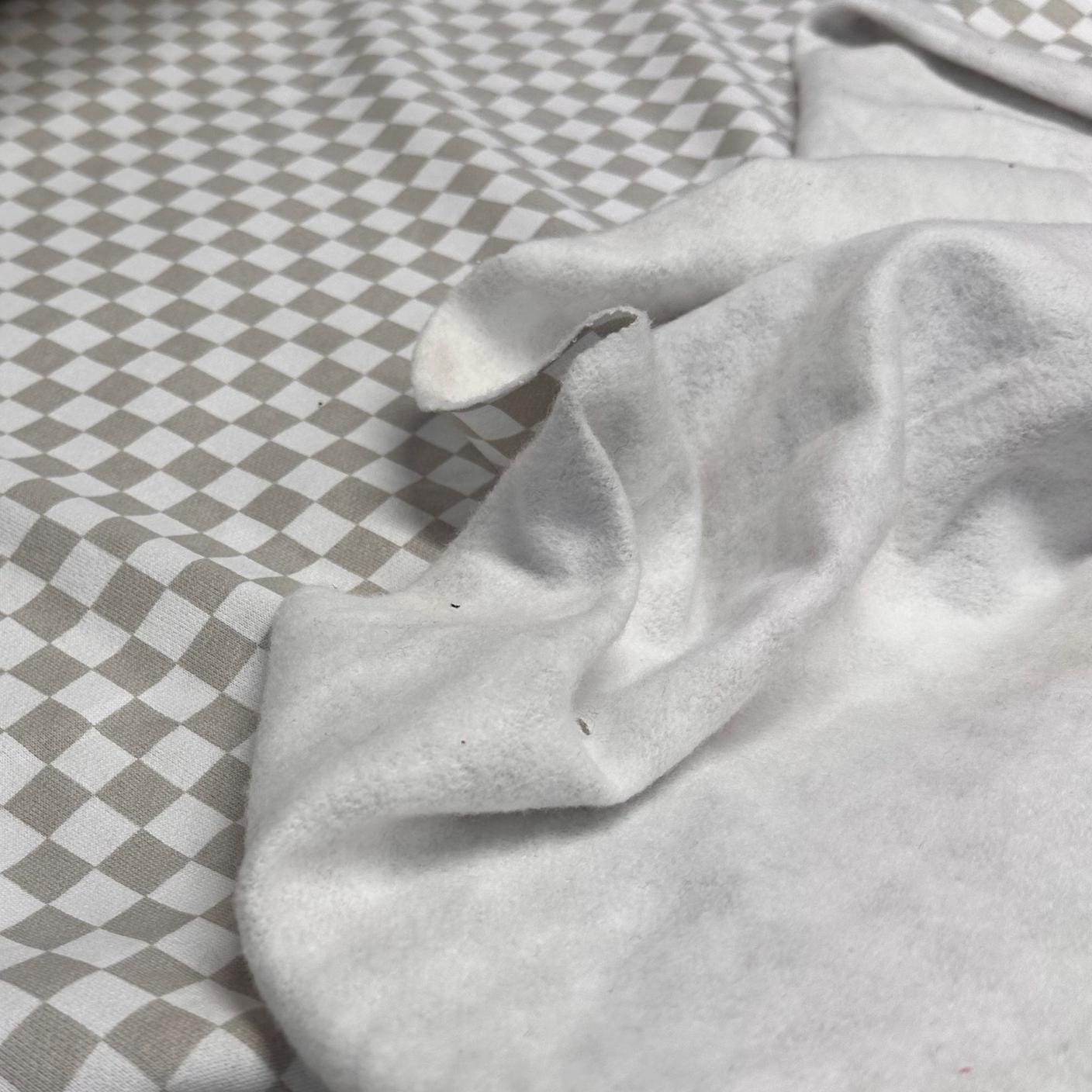 Premium 100% Cotton Fleece Checkered Print  Ultra Soft and Cozy Fabric for All Seasons Sweatshirt Joggers