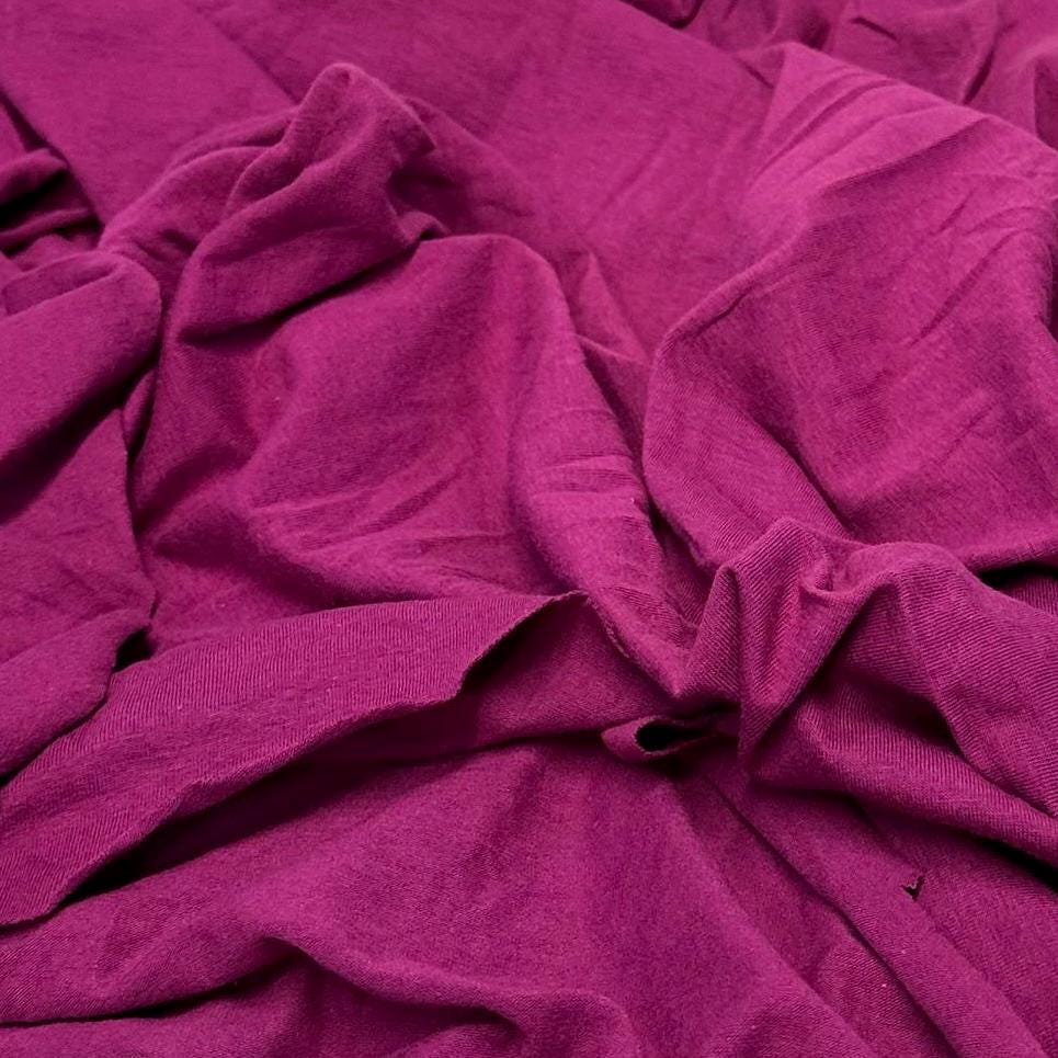 4-Way Stretch Soft Cotton Spandex Fabric Jersey Knit | Bestseller | Fabric By The Yard | Bright Colors