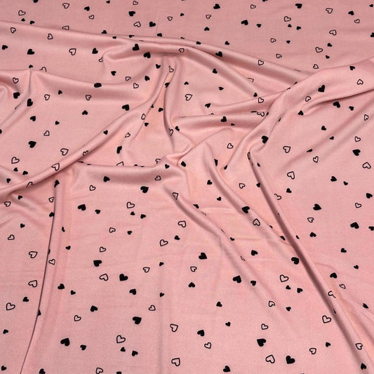 DBP Double Brushed Poly Spandex Print Ditsy Flower Vintage Mini Floral Print By The Yard Denim