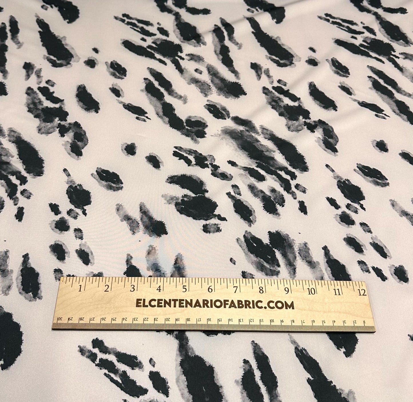 4 Way Stretch Print Nylon Spandex Fabric By The Yard Tricot Swim Wear Bikini Active Wear Tie Dye Animal Print Cream Black Print