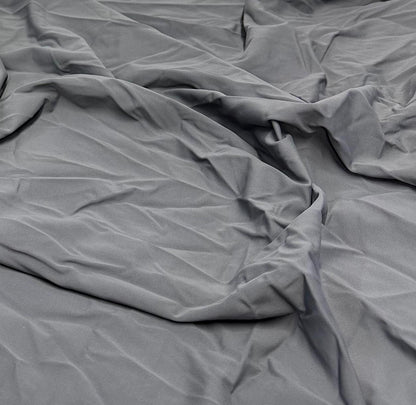 Nylon Spandex Tricot Solid Swimwear Activewear Fabric  By The Yard Grey Colors Hue
