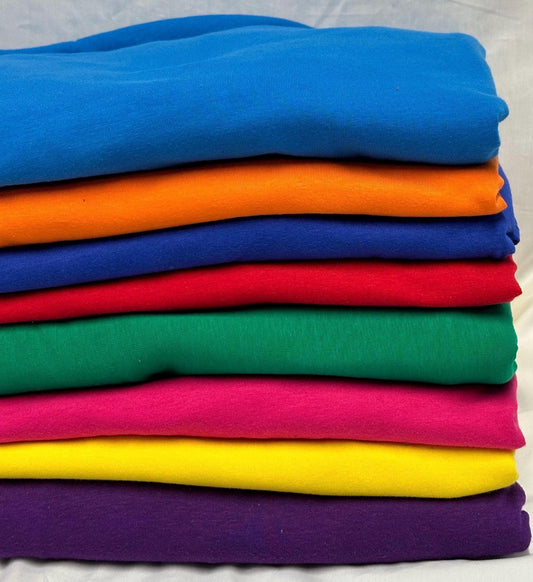 4-Way Stretch Soft Cotton Spandex Fabric Jersey Knit | Bestseller | Fabric By The Yard | Dusty Colors