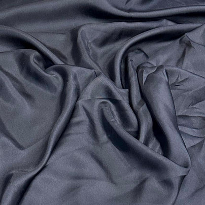 100% Silk Twill Fabric By The Yard Black 52 inch