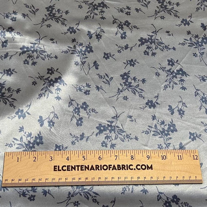 Casino Satin 4 Way Stretch Flowy Polyester Spandex Knit Fabric By The Yard Dresses, Skirts Floral Print