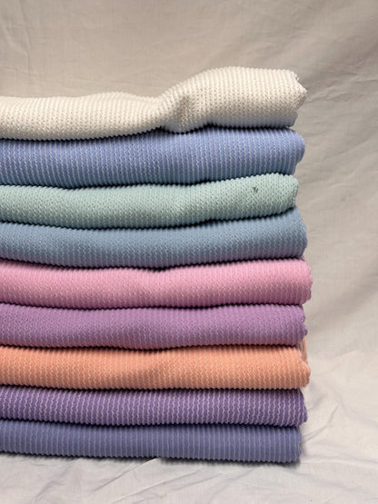 NEW COLORS! Texture Street  Rib Wave Knit Spandex Fabric By The Yard Urban Rib Cable Knit Spandex Texture Knit #3