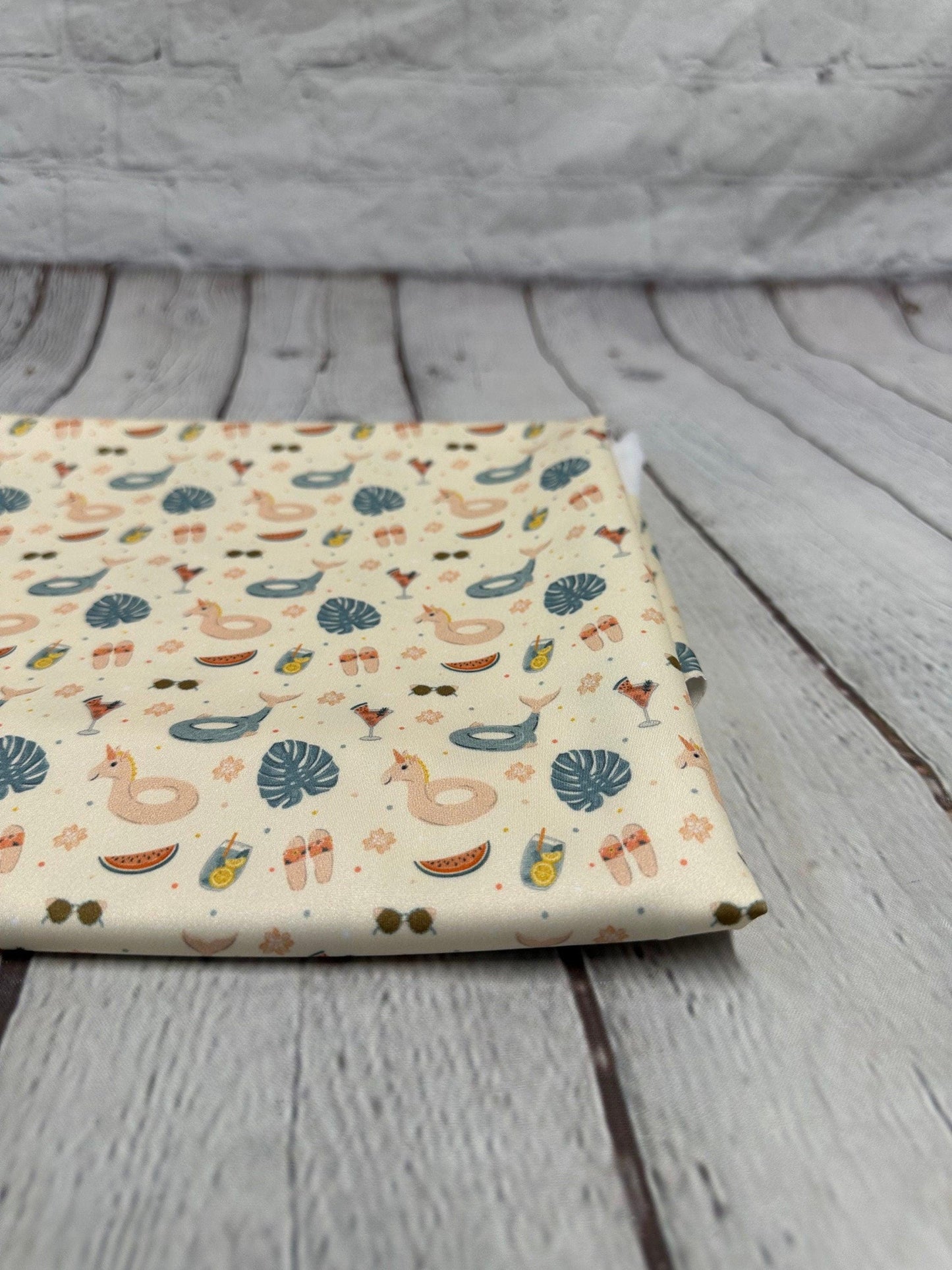 4 Way Stretch Print Spandex Fabric By The Yard Tricot Swim Wear Bikini Abstract Flower Boho Mini Floral Tropical Summer Pool 280 GSM