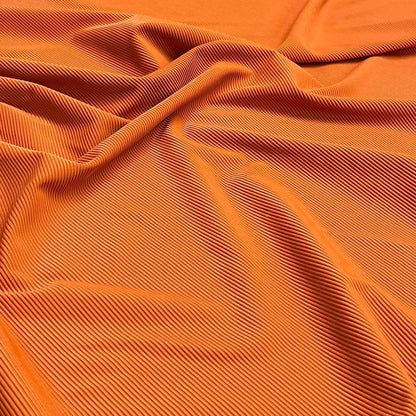 Premium 4-Way Stretch Ribbed Nylon Spandex Fabric for  Swimwear Fabric By The Yard Rust