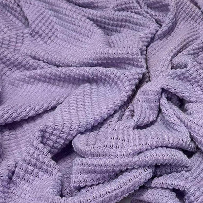 Open Weave Chunky Waffle Sweater Knit Fabric By The Yard | 250GSM Bright Colors #3