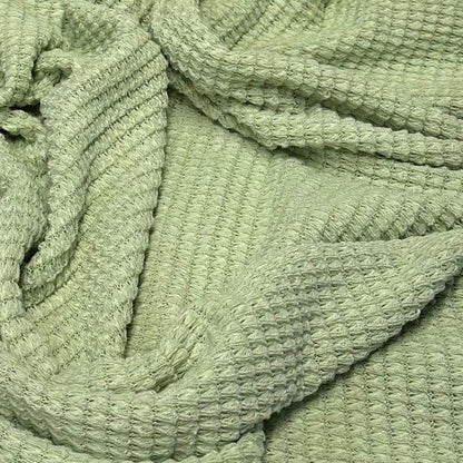Open Weave Chunky Waffle Sweater Knit Fabric By The Yard | 250GSM Bright Colors #3