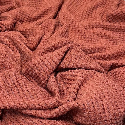 Open Weave Chunky Waffle Sweater Knit Fabric By The Yard | 250GSM Bright Colors #3
