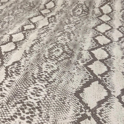 4 Way Stretch Print Rib Nylon Spandex Fabric By The Yard Tricot Swim Wear Bikini Active Wear Snake Animal Print Anaconda Reptile 280 GSM