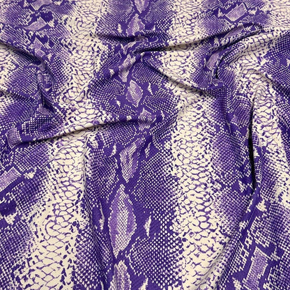 4 Way Stretch Print Nylon Spandex Fabric By The Yard Tricot Swim Wear Bikini Active Wear Snake Skin Reptile Anaconda Beige Tan Black