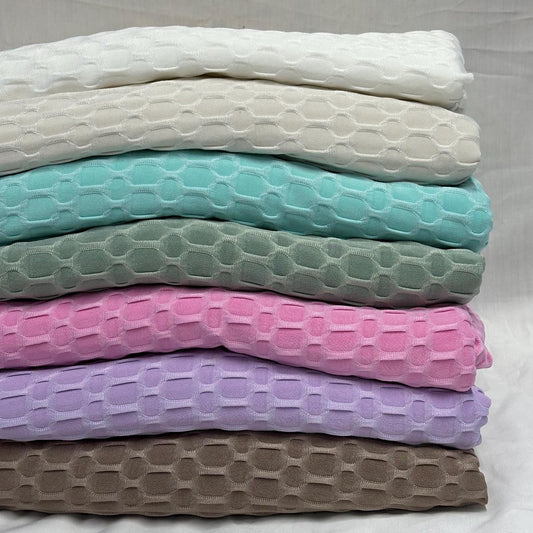 4-Way Stretch Honeycomb Knit Fabrix for Tik Tok Leggings, Athletic Wear, Work Out Gear, Biker Shorts, Swimwear Fabric By The Yard #1