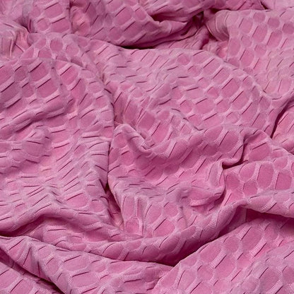 4-Way Stretch Honeycomb Knit Fabrix for Tik Tok Leggings, Athletic Wear, Work Out Gear, Biker Shorts, Swimwear Fabric By The Yard